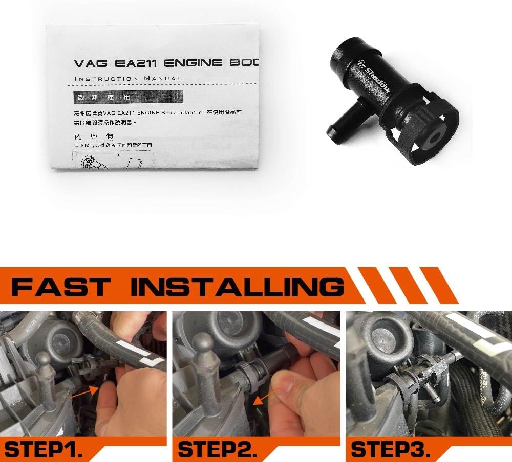 Shadow Boost Pressure Gauge Adapter for Audi, VW Boost Vacuum Tap