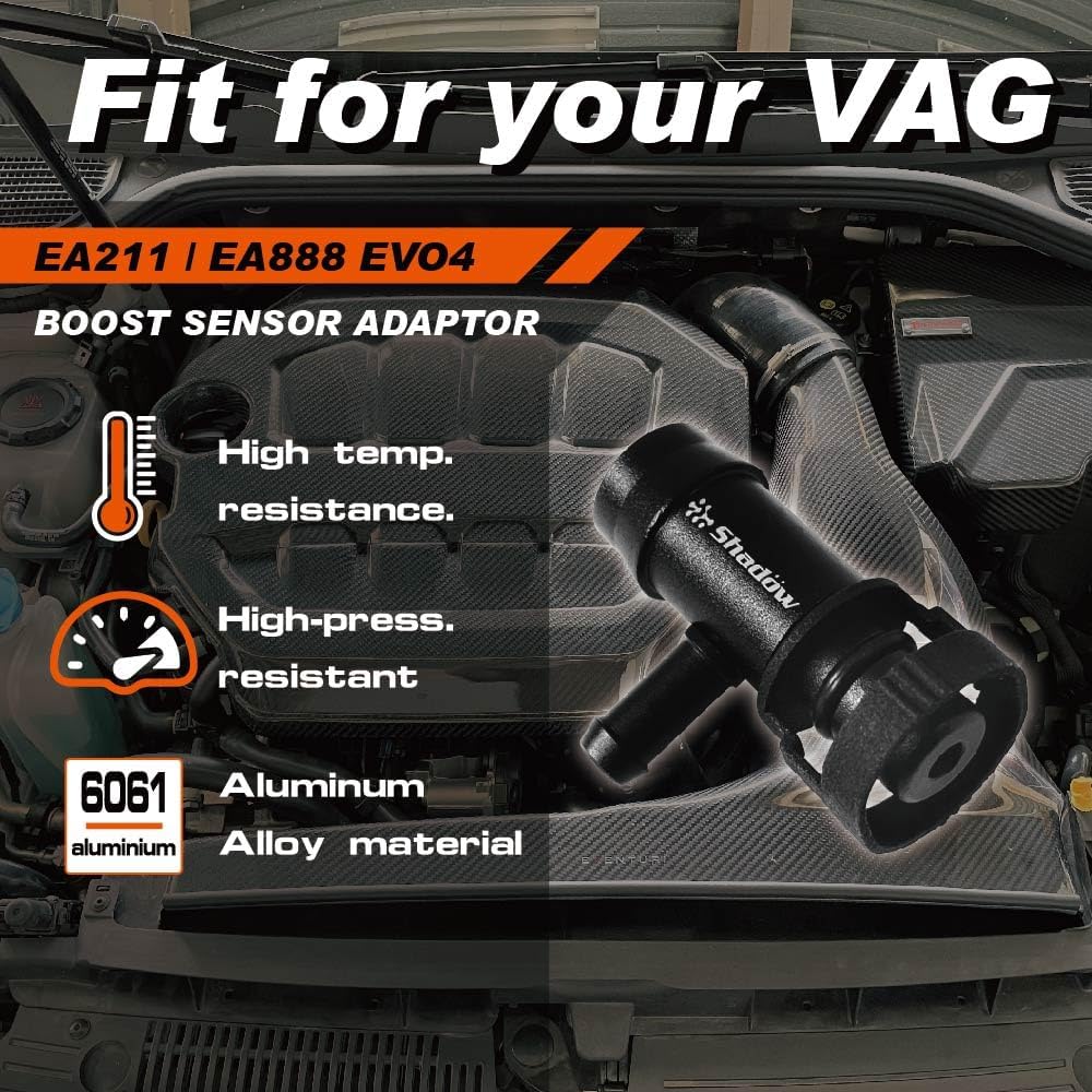 Shadow Boost Pressure Gauge Adapter for Audi, VW Boost Vacuum Tap