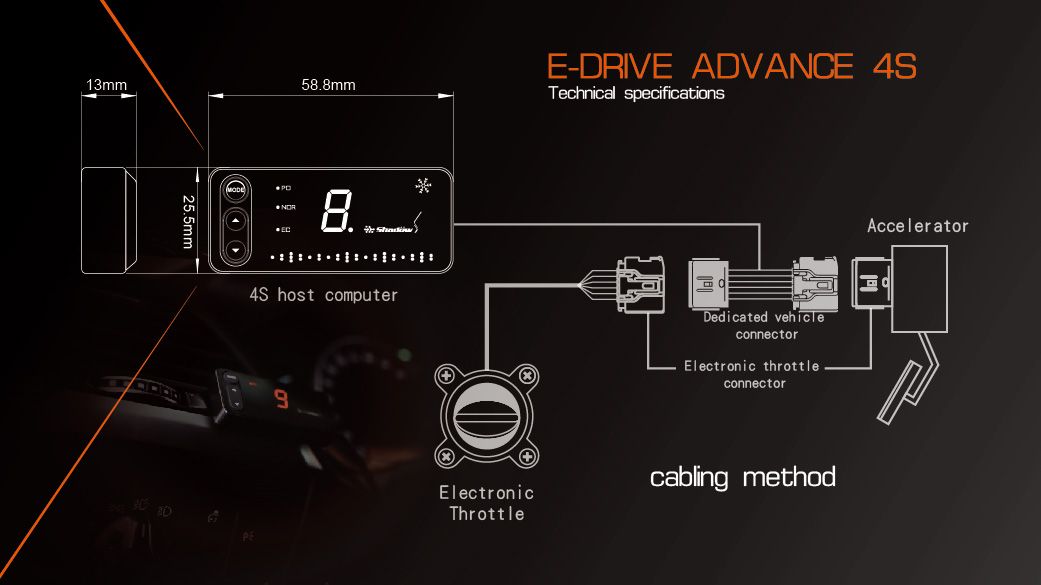 Shadow E-Drive 4S Electronic Throttle Controller for Subaru