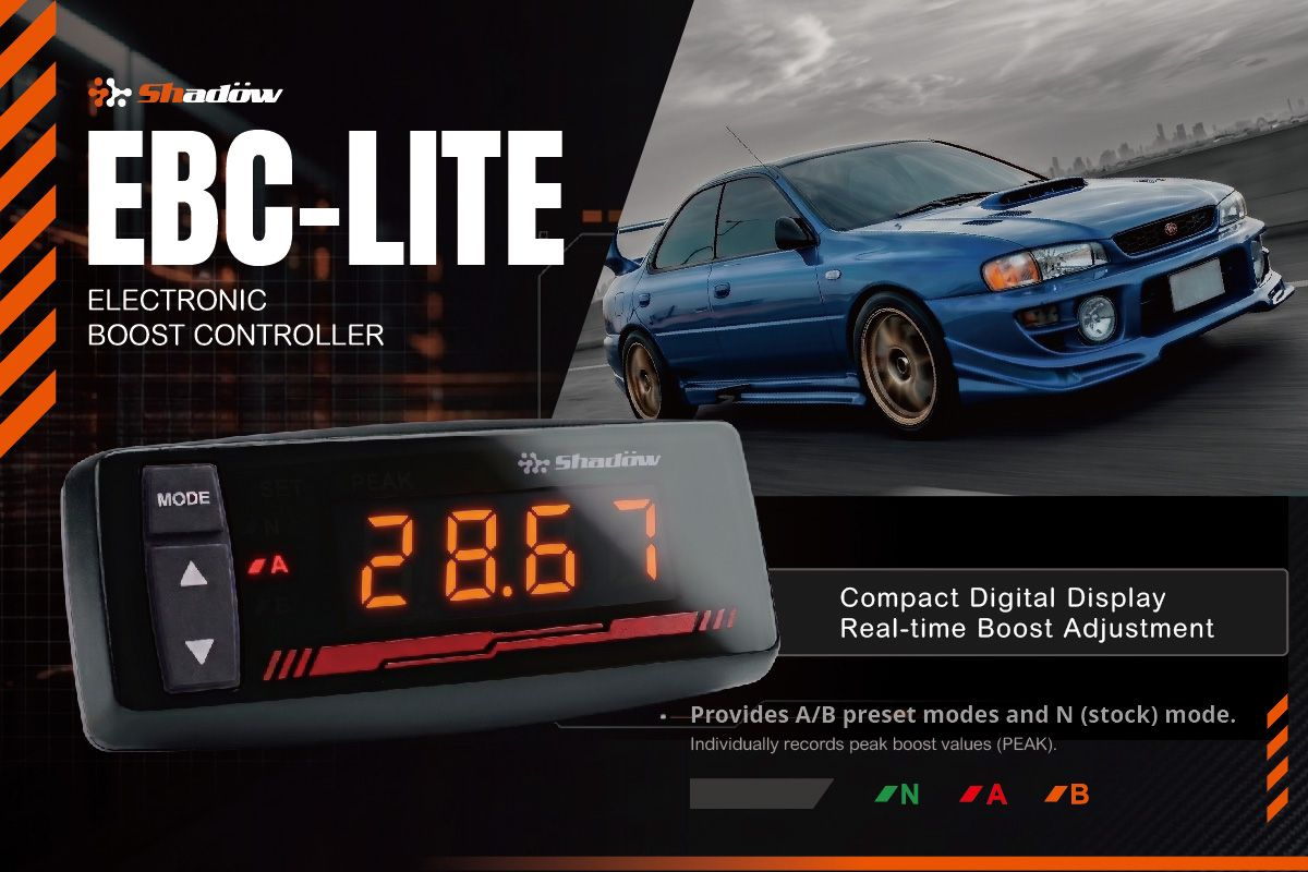 Shadow Electronic Turbo Boost Controller LITE & 3 Port Solenoid Kit
